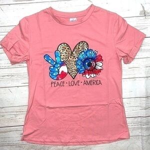 Women’s Peace Love America size Small